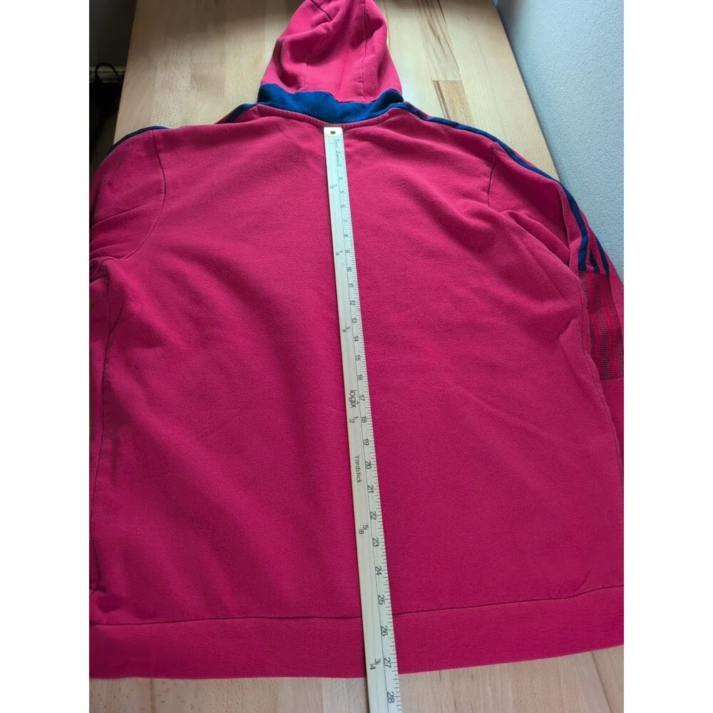 Adidas FC Dallas Hoodie Mens XL Red MLS Soccer Pullover Sweatshirt